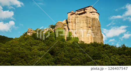 Roussanou nunnery in Meteora, Greece Roussanou nunnery in Meteora, Greece 126407547