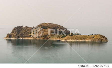 Akdamar Island with the historic Armenian Cathedral of the Holy Cross 126407695