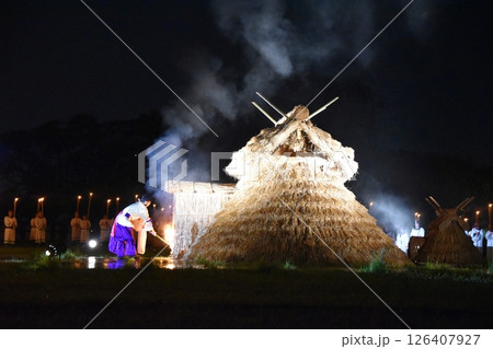 さきたま火祭りの産屋炎上 埼玉 さきたま火祭りの産屋炎上 埼玉 126407927
