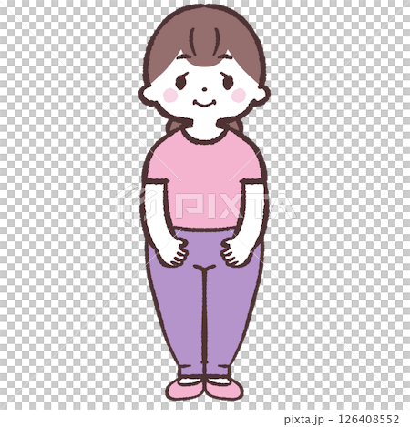 一個胖女人的插圖 126408552