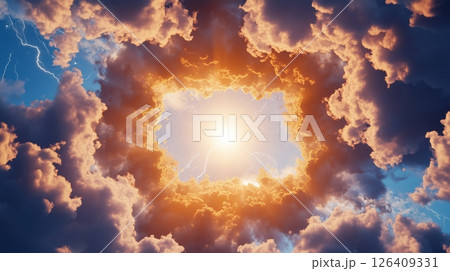 Weather forecast background, climate change concept 126409331