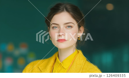 Woman in Yellow - Confident Female Professional 126409335