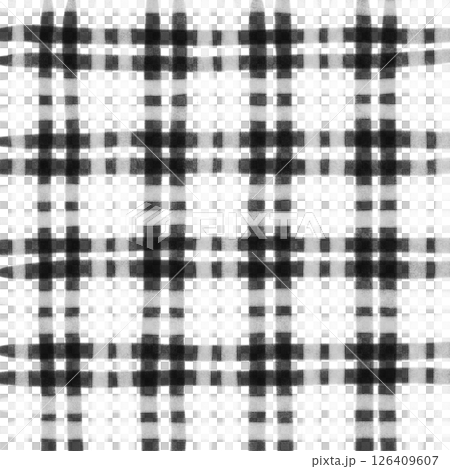 Black White Plaid Gingham Check Hand Drawn Background Pattern Overlay Black White Plaid Gingham Check Hand Drawn Background Pattern Overlay 126409607