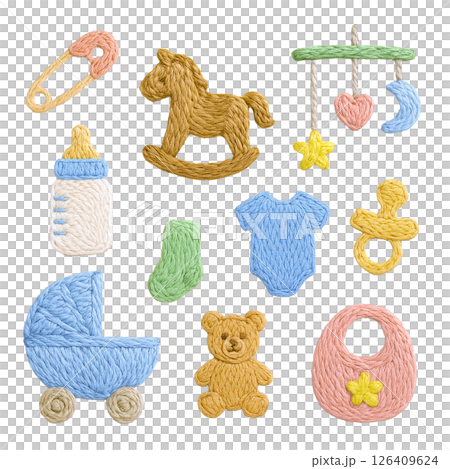 刺繡風格裝飾套裝(嬰兒/兒童保育) 刺繡風格裝飾套裝(嬰兒/兒童保育) 126409624