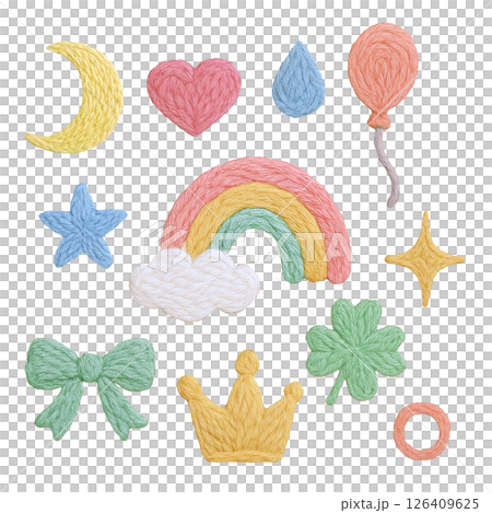 刺繡風格裝飾套裝（夢幻） 126409625