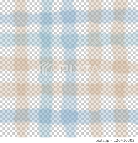 Blue Brown Beige Plaid Gingham Check Hand Drawn Background Pattern Overlay Blue Brown Beige Plaid Gingham Check Hand Drawn Background Pattern Overlay 126410302
