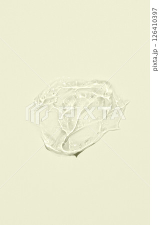 A sample of a moisturizing cosmetic cream or body gel. 126410397