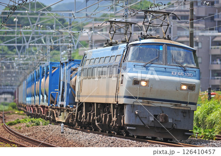 東海道本線　真鶴　JR貨物　EF66-130（吹田） 126410457