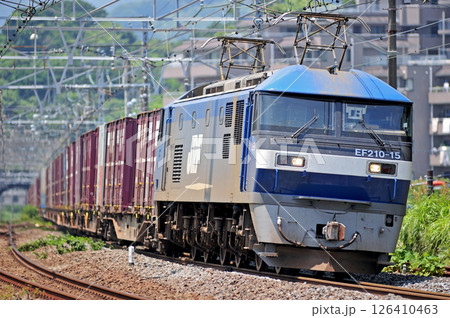 東海道本線　真鶴　JR貨物　EF210-15（岡山） 126410463