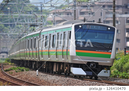 東海道本線 真鶴 JR東日本 E233系3000番台 E57編成(国府津) 東海道本線 真鶴 JR東日本 E233系3000番台 E57編成(国府津) 126410470