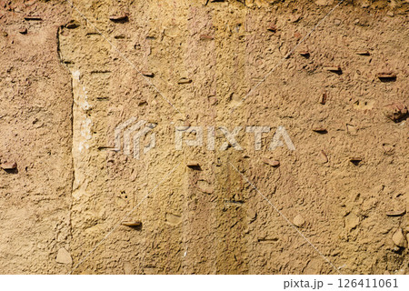 Old house detail,clay wall 126411061