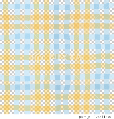Blue Orange Plaid Gingham Check Hand Drawn Background Pattern Overlay Blue Orange Plaid Gingham Check Hand Drawn Background Pattern Overlay 126411250