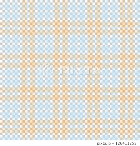 Blue Orange Plaid Gingham Check Hand Drawn Background Pattern Overlay Blue Orange Plaid Gingham Check Hand Drawn Background Pattern Overlay 126411255