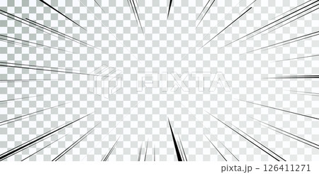 Manga lines. Comics book action. Speed lines frame. Vector carton retro Manga lines. Comics book action. Speed lines frame. Vector carton retro 126411271