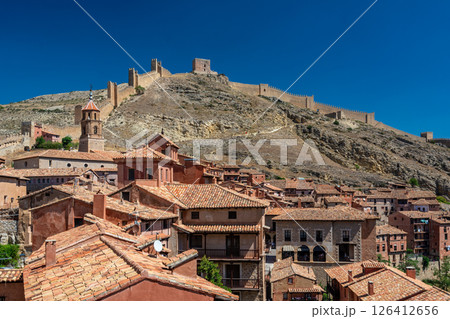 Albarracin Rooftops and Mountain Fortress Albarracin Rooftops and Mountain Fortress 126412656