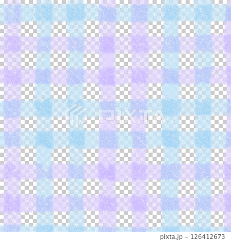 Blue Purple Plaid Gingham Check Hand Drawn Background Pattern Overlay Blue Purple Plaid Gingham Check Hand Drawn Background Pattern Overlay 126412673
