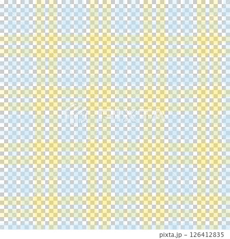 Blue Yellow Plaid Gingham Check Hand Drawn Background Pattern Overlay Blue Yellow Plaid Gingham Check Hand Drawn Background Pattern Overlay 126412835