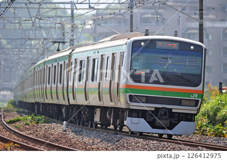 東海道本線　真鶴　JR東日本　E231系1000番台　S-11編成（国府津） 126412975