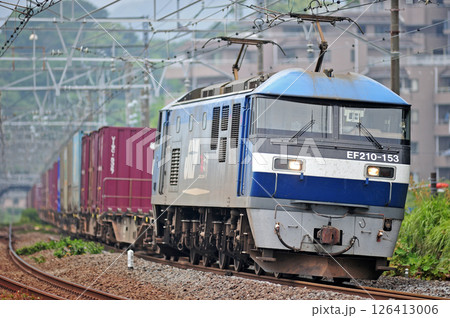 東海道本線　真鶴　JR貨物　EF210-153（岡山） 126413006