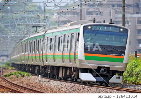 東海道本線　真鶴　JR東日本　E233系3000番台　E59編成（国府津） 126413014