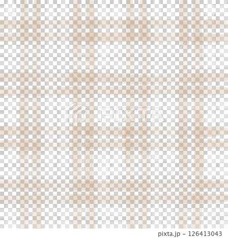 Brown Beige Plaid Tartan Gingham Check Hand Drawn Background Pattern Overlay Brown Beige Plaid Tartan Gingham Check Hand Drawn Background Pattern Overlay 126413043