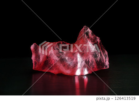Precious mineral. Piece of Rock crystal Precious mineral. Piece of Rock crystal 126413519