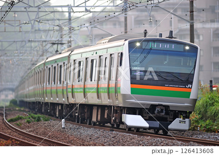 東海道本線 真鶴 JR東日本 E233系3000番台 E63編成(国府津) 東海道本線 真鶴 JR東日本 E233系3000番台 E63編成(国府津) 126413608