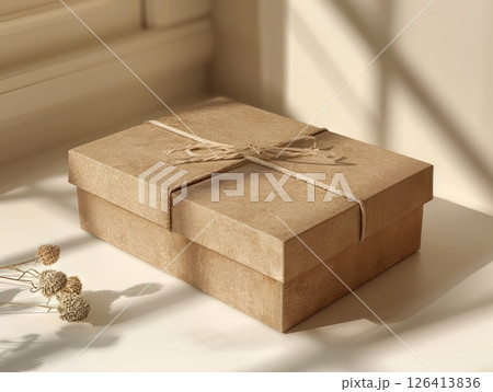 Eco Gift Box with Natural Packaging 126413836