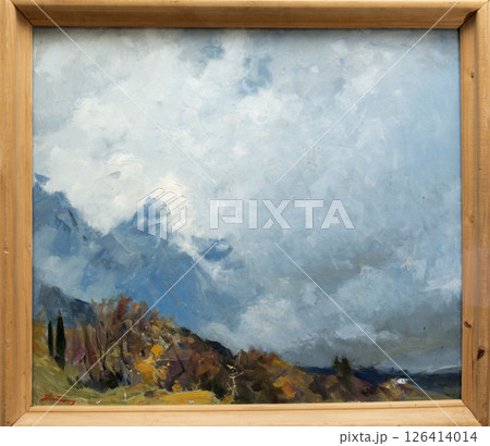 landscape, picture of nature, oil painting, handmade drawing landscape, picture of nature, oil painting, handmade drawing 126414014