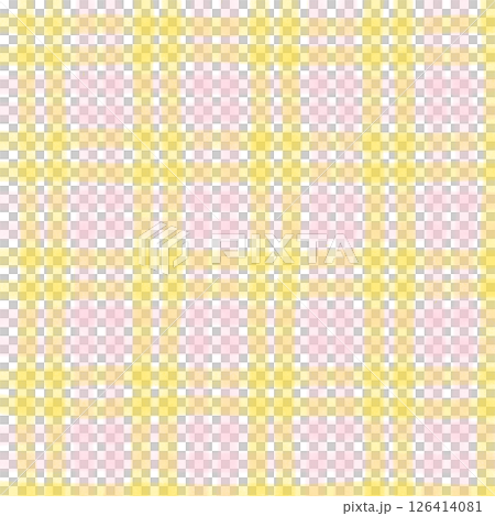 Pink Yellow Plaid Gingham Check Hand Drawn Background Pattern Overlay Pink Yellow Plaid Gingham Check Hand Drawn Background Pattern Overlay 126414081