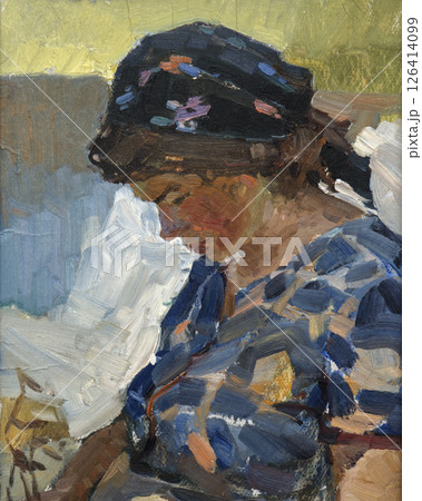 oil painting, portrait, handmade drawing 126414099