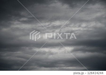 Pastel Gray Cloudy Sky Background 126414244