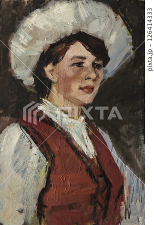 oil painting, portrait, handmade drawing 126414333