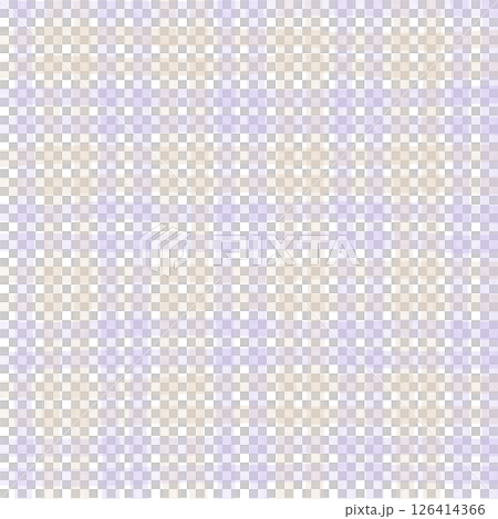 Purple Brown Beige Plaid Gingham Check Hand Drawn Background Pattern Overlay 126414366