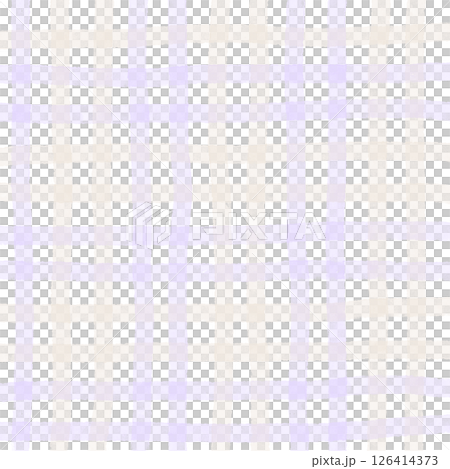 Purple Brown Beige Plaid Gingham Check Hand Drawn Background Pattern Overlay 126414373