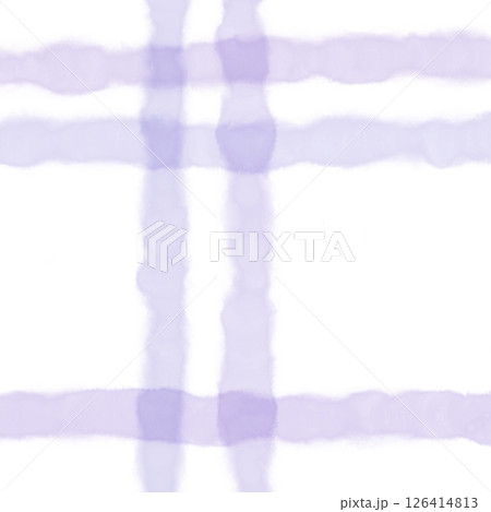 Purple White Plaid Gingham Check Hand Drawn Background Pattern Overlay Purple White Plaid Gingham Check Hand Drawn Background Pattern Overlay 126414813