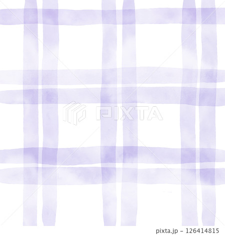 Purple White Plaid Gingham Check Hand Drawn Background Pattern Overlay Purple White Plaid Gingham Check Hand Drawn Background Pattern Overlay 126414815