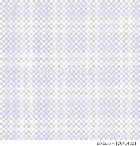 Purple White Plaid Gingham Check Hand Drawn Background Pattern Overlay 126414821
