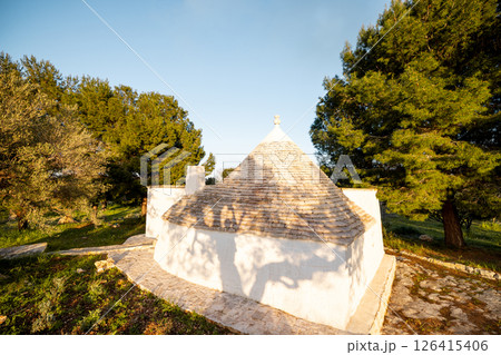 Trullo Surrounded by Olive Trees 126415406