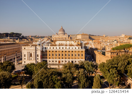 View of Vatican City from Castel Sant Angelo 126415454