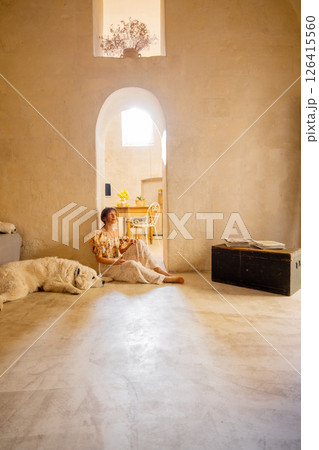 Afternoon Peace in a Stone Home Afternoon Peace in a Stone Home 126415560