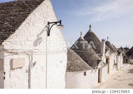 Trulli alley in Alberobello Trulli alley in Alberobello 126415663
