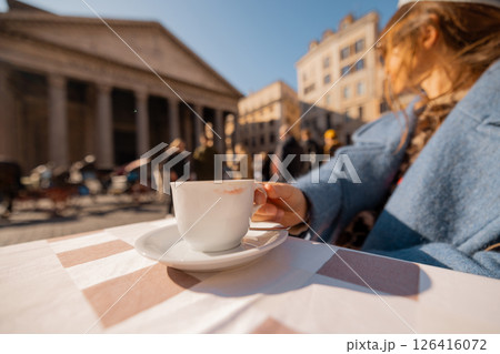 Morning Coffee at the Pantheon Morning Coffee at the Pantheon 126416072