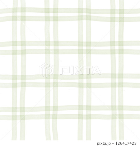 Sage Green White Plaid Gingham Check Hand Drawn Background Pattern Overlay Sage Green White Plaid Gingham Check Hand Drawn Background Pattern Overlay 126417425