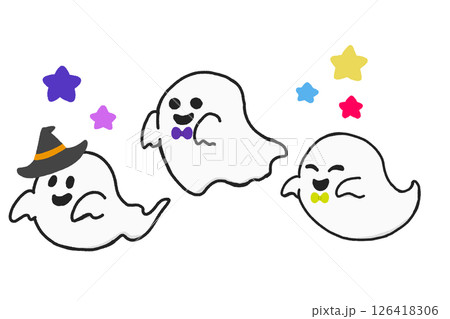 ハロウィンのオバケたち 126418306