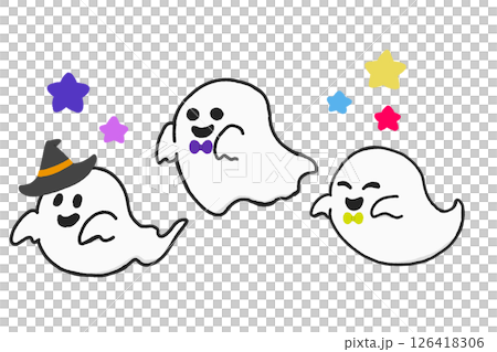 ハロウィンのオバケたち 126418306