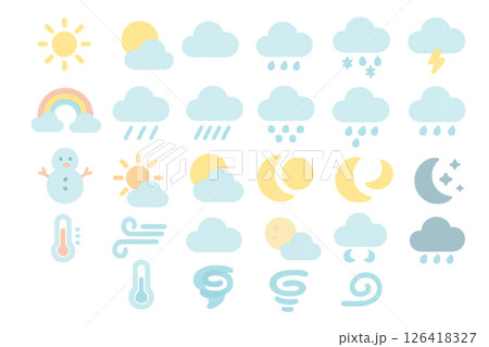 天気のアイコン 126418327