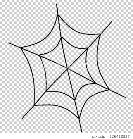 手繪蜘蛛網插圖（萬聖節） 126418827