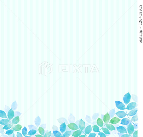 青葉の爽やかなイラスト背景 126418915