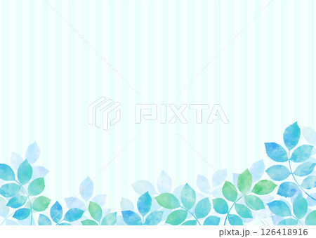 青葉の爽やかなイラスト背景 青葉の爽やかなイラスト背景 126418916